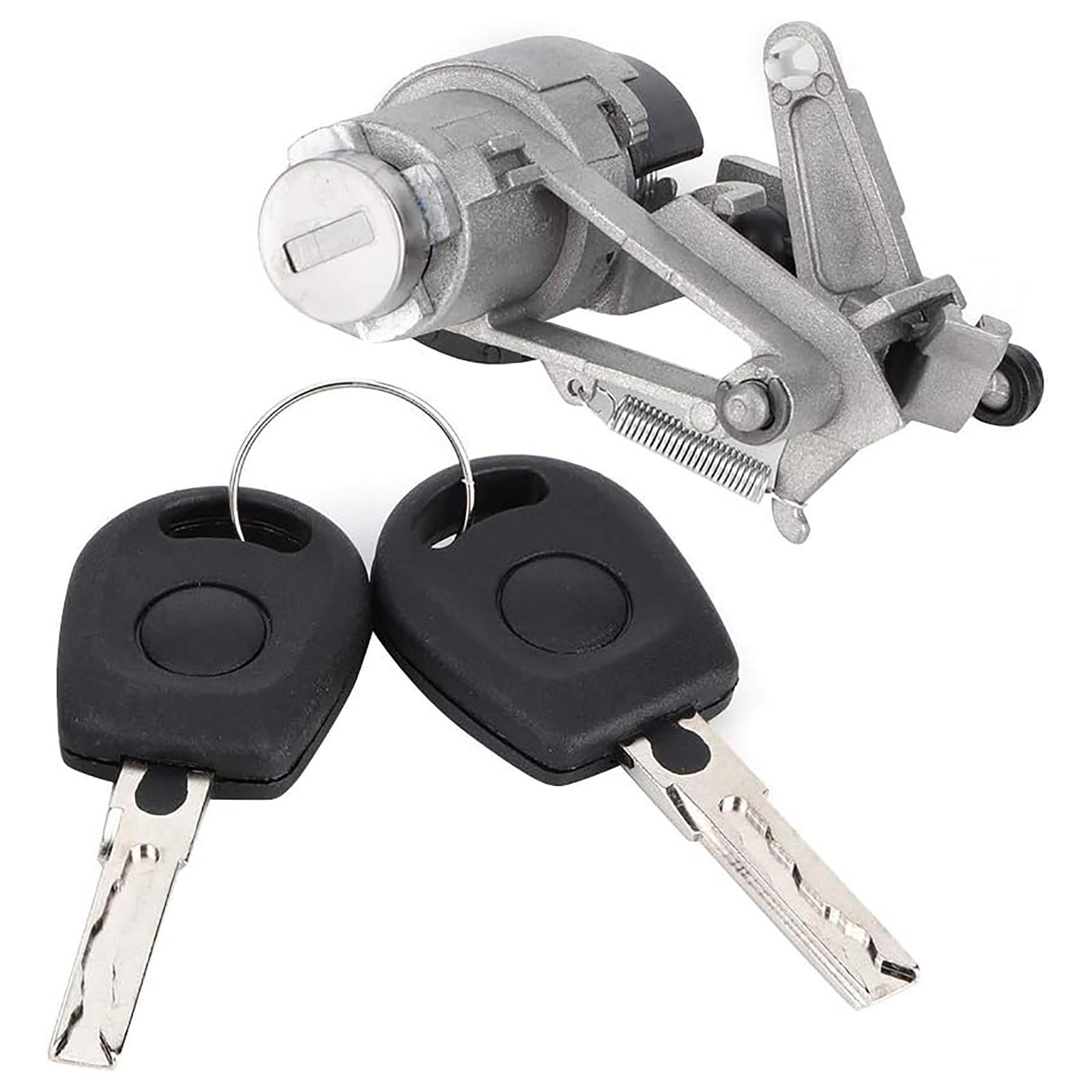 Car Accessory Tailgate Lock Cylinder Tailgate Trunk Boot Lock Cylinder with Key 1J6827297G for Golf Seat 1