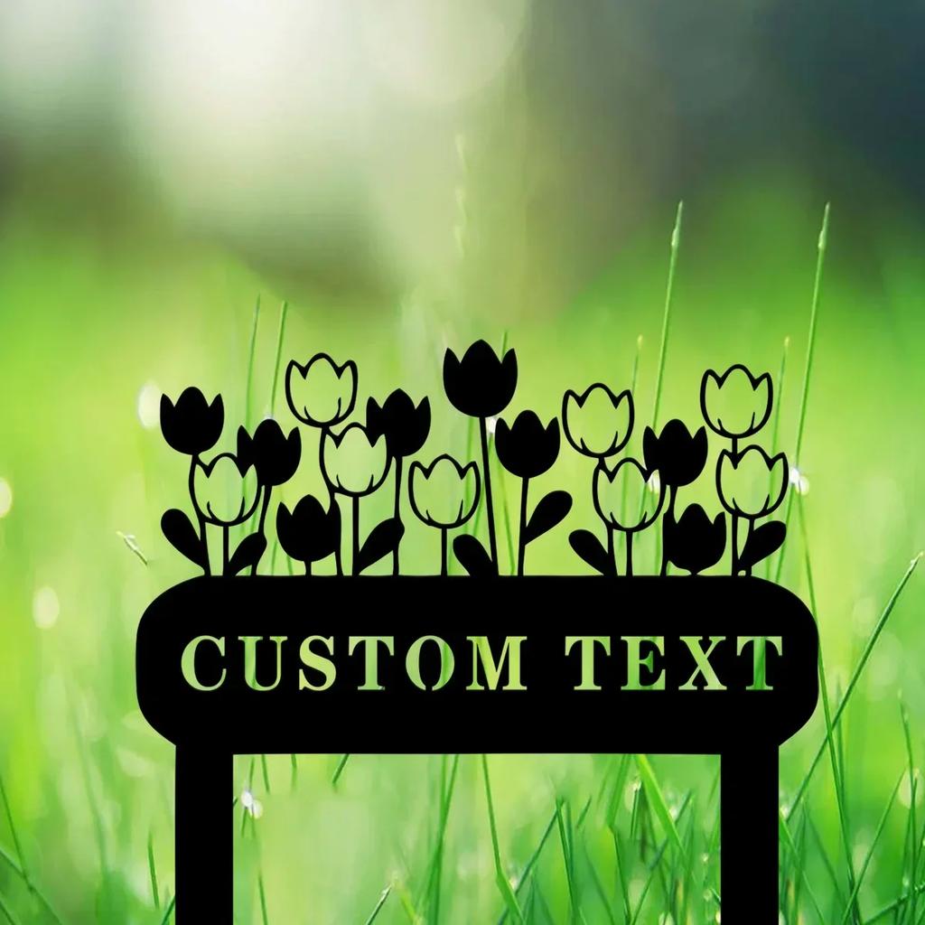 Custom Metal Garden Sign, Street Decor, Bird Yard Art, Personalized Gift