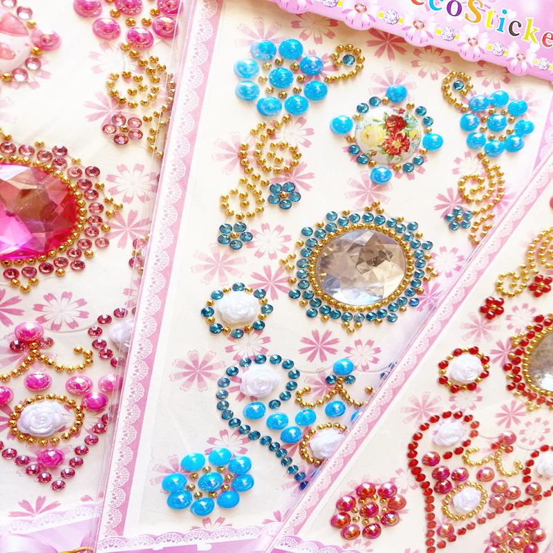 1 PCS Stickers, Acrylic Bracelet Series Children's Cartoon DIY Mobile Phone Diamond Stickers Three-dimensional Stickers Creative Stickers