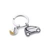 MOTO4U Stainless Steel Smart Car Keychain Car Model Key Chain Mercedes Smart