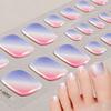3D Waterproof Semi Cured UV Gel Toe Stickers for Nail Art-Luxurious Style Easy Apply