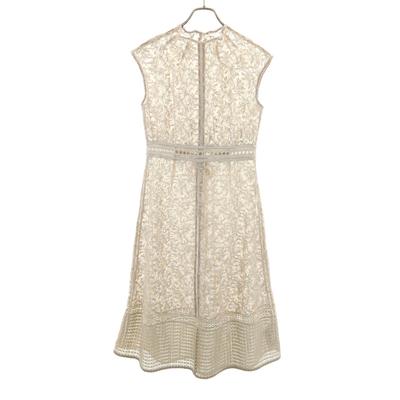 FRAY I.D Lace Pattern No Sleeve Organdy One Piece 1 With Inner Camisole Women Used