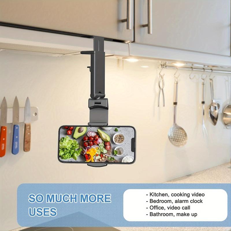 1pc Universal Airplane Phone Stand Holder, 360 Degree Rotation Travel Essentials Phone Mount For Desk, Handsfree Flexible Travel Accessories