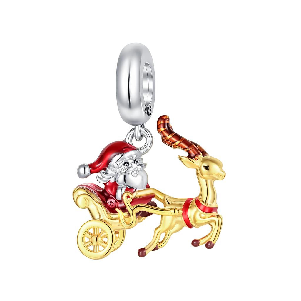 Copper Santa'S Reindeer Dragon Bee Sausage Dog Pendant Charm Fit Original Charm Bracelets Women Diy Jewelry Gift