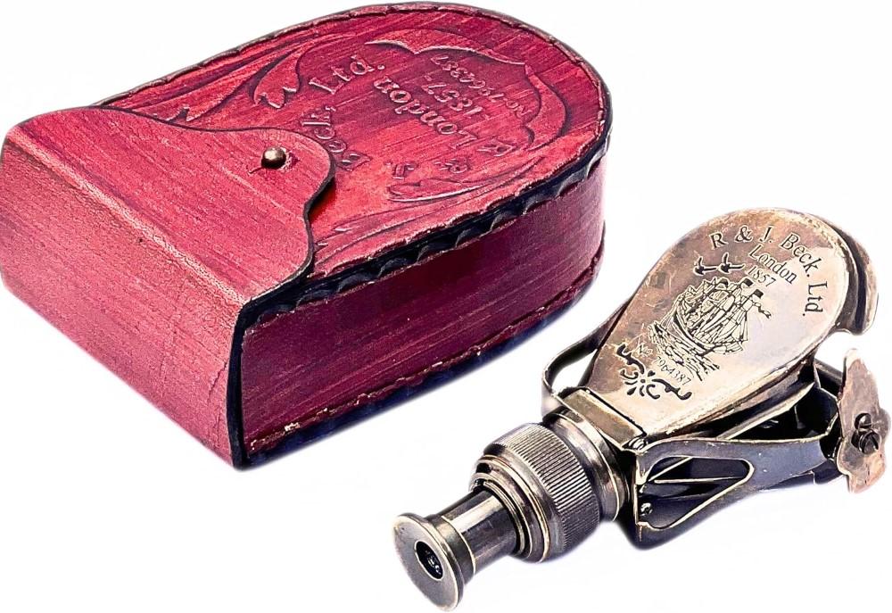 Antique Brass Monocular Binocular Telescope Vintage Nautical Spyglass Scope