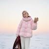Damen Baumwolljacke 2024 Neu Winter Damen Slim Kurz Kapuzen Warm Mantel Damen Oberbekleidung Damen Einfarbig Lässige Parkas Tops