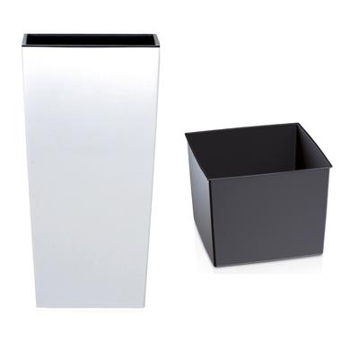 URBI DURS400 Tall Flowerpot with Insert | White