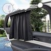 Summer Car Curtains for Sun Protection and Heat Insulation, Car Suction Cup Type Sunshade Curtains, Black Privacy Side Curtains