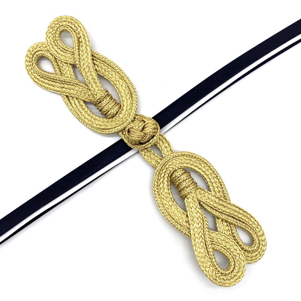 Gold Wire Chinese Buttons Closure Knot Fastener Sewing Handmade Flower Cheongsam Button DIY Shirt Cheongsam Clothing