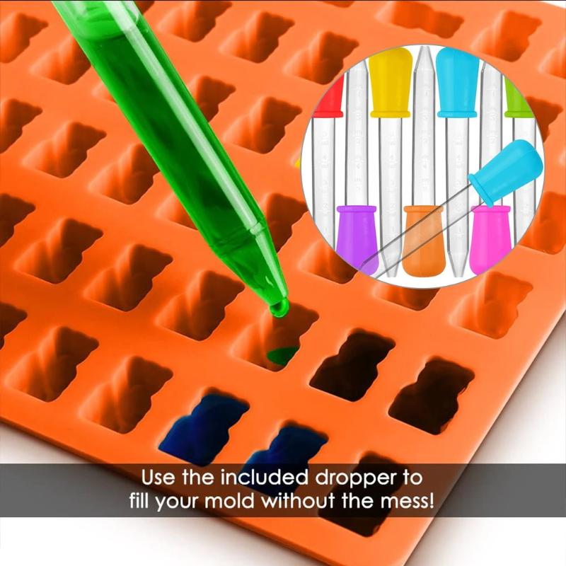 5/10Pcs 5Ml Small Silicone Plastic Pipette Dropper Feeding Medicine Liquid Eye Ear Pipette Dropper Lab Experiment Toys Gift