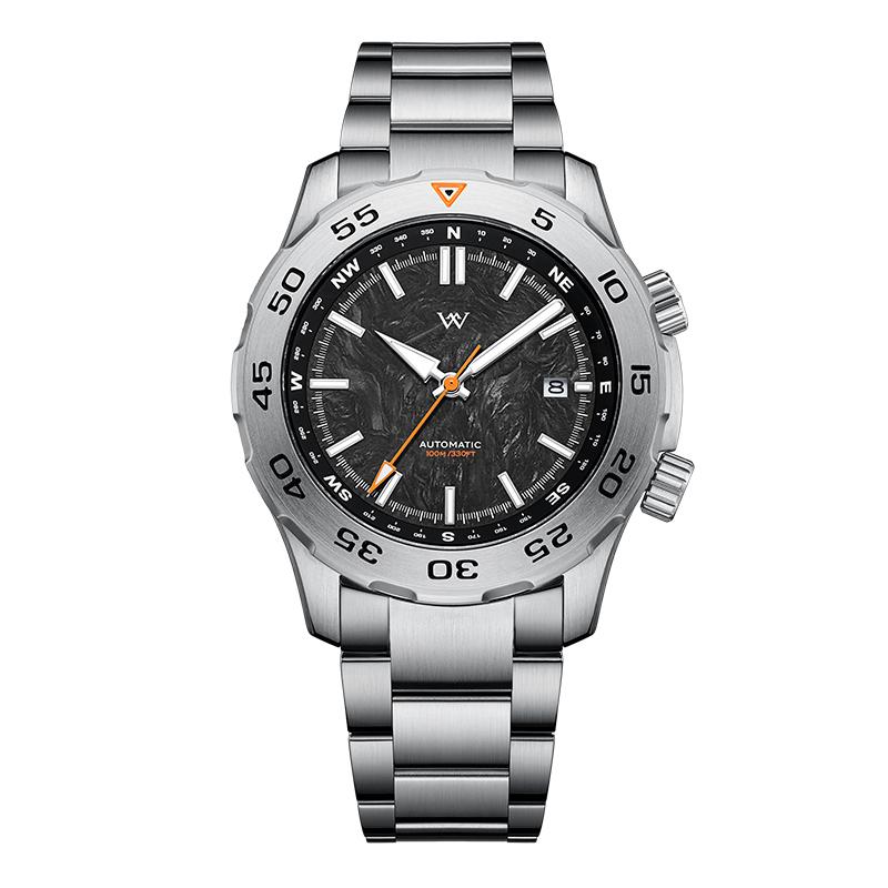 WM Watch Automatic Mechanical Military Men Outdoor Watches Sapphire Water Resistant Compass Welly Merck Watch Man Miyota WM157