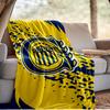 Rosario Central Crest Blanket Outdoor Flannel Blanket for Camping, Hiking, Garden Parties, Picnic Essentials,gift for family and friends
