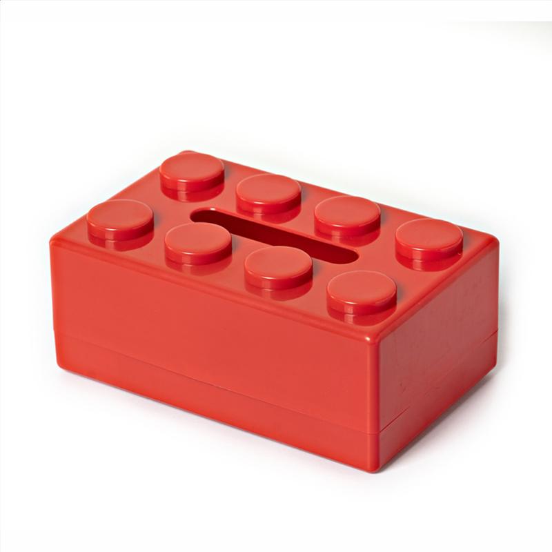 Creative Building With Spring Tissue Box Wall-Mounted Perforation-Free Paper Holder Bathroom Face Towel Box Organizer