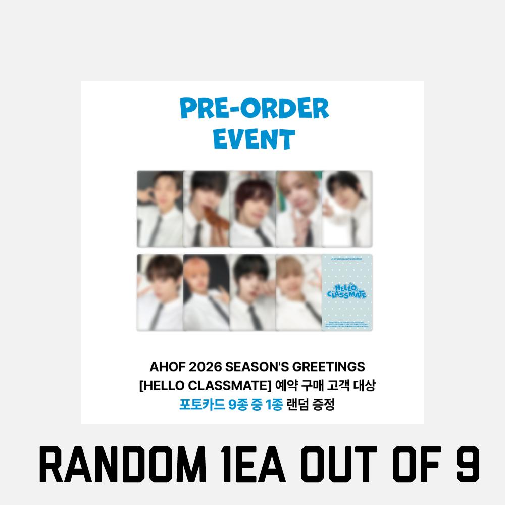 Pre-order AHOF 2026 Season's Greetings HELLO CLASSMATE & SHOP POB