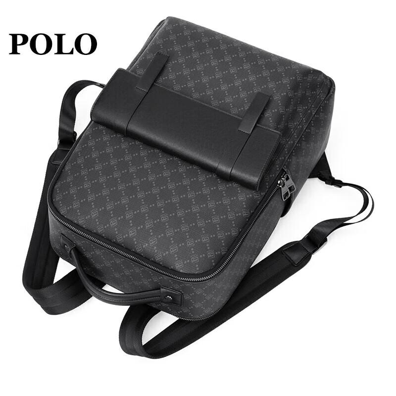POLO Backpack for Men, Laptop Bag, 16-Inch Notebook, College Student Bookbag, Large Capacity Business Bag, Gift for Boyfriend