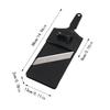 Multifunctional Cabbage Slicer Wide-Width Vegetable Shredder with Holder and Handle, Black