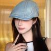 Cloth Denim Beret Washed Newsboy Hat Vintage Forward Hat  Outdoor