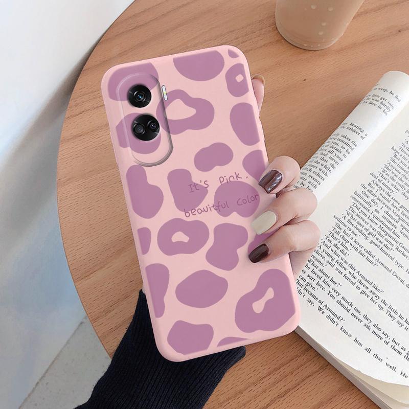 For Honor 90 200 Pro 400 Lite Phone Case Fashion Leopard Print Back Cover Soft Silicone Shockproof Fundas Coque Shell Couple TPU
