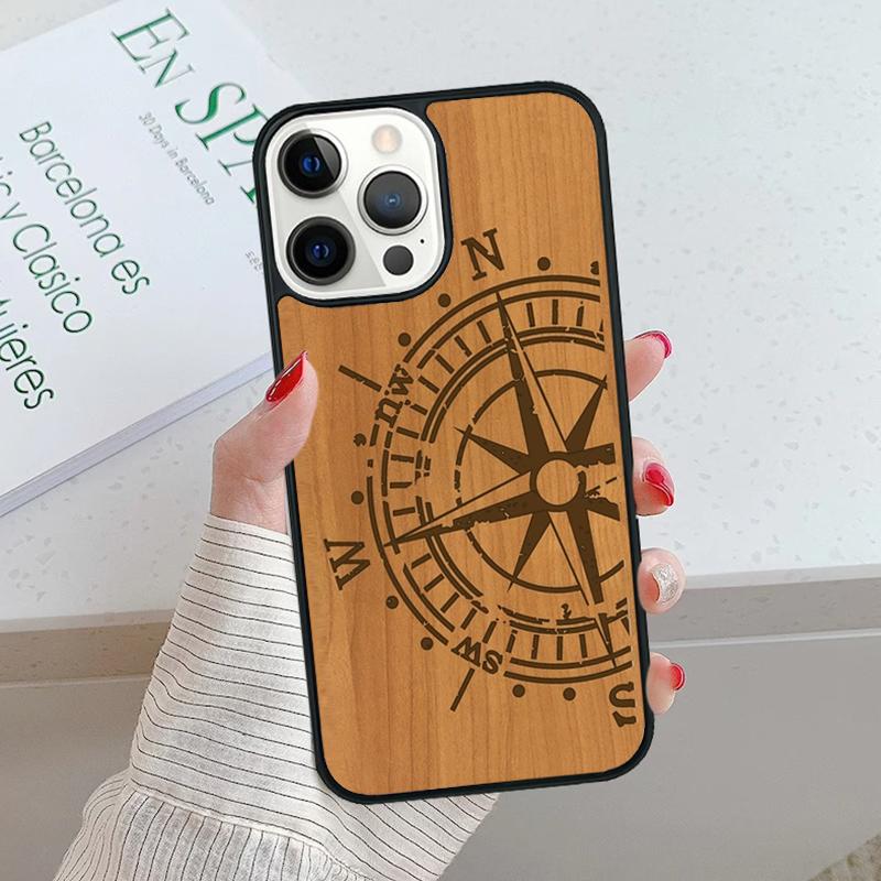 Natural Bamboo Wood Phone Case For iPhone 17 Air 15 16 16e 14 13 Pro Max Coque 12 11 Pro Max PLUS Mobile Fundas Cover