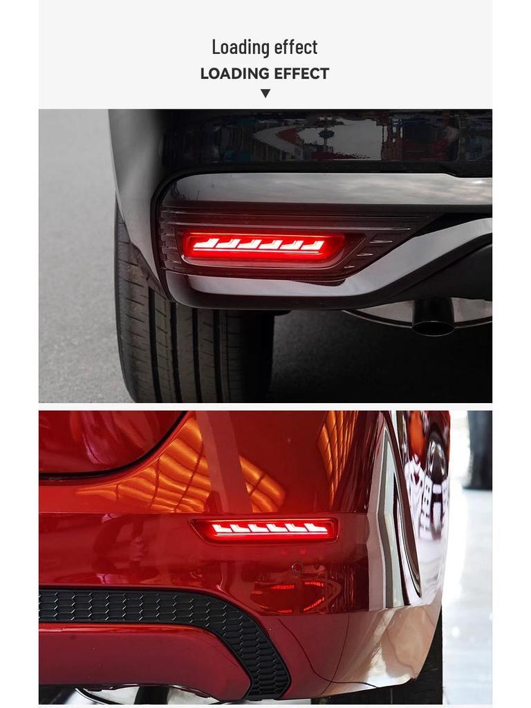 LED Rear Bumper Light Upgrade for 2020-2024 Nissan Sylphy: Reflectors, Brake Warning, Turn Signals