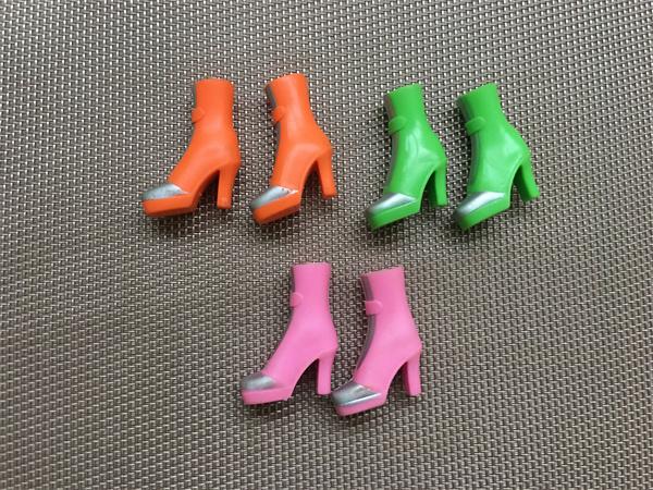 Doll Shoes High Heels Slope Heel Martin Boots Slipper Fashion Shoes for 1/6 FR/PP Doll DIY Doll Parts