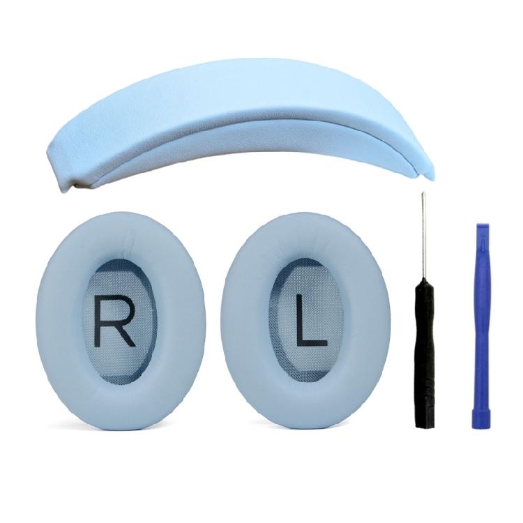 Replacement Ear Pads Headband for QC45 QC35 Wireless Headphones Easy to Install Quality Memory Foam Ear Cover Earmuff