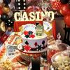 21 Pieces Casino Cake Decorations Set Mini Slot Toy Machine Poker Cake Topper Casino Happy Birthday Cake Topper
