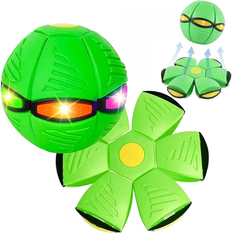 [Новая модель 2025] Трансформируемый НЛО Магический Шар, Светящийся Выхлопной Шар, Трансформируемый Шар-НЛО, Магический Шар-Летающая Тарелка, Игрушечный Шар-Летающая Тарелка, Мини