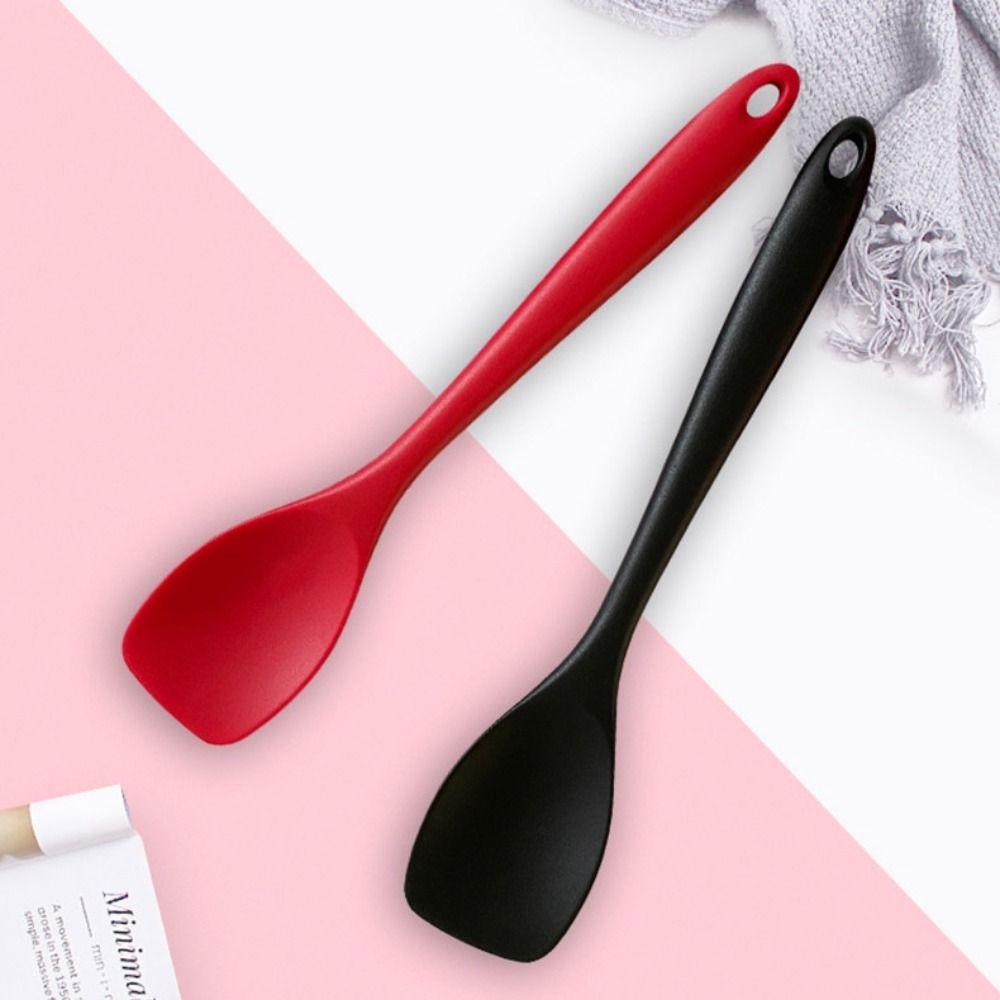 Heat Resistant Kitchen Spatula Silicone Salad Mixing Spoon Duck Tongue Shovel Butter
