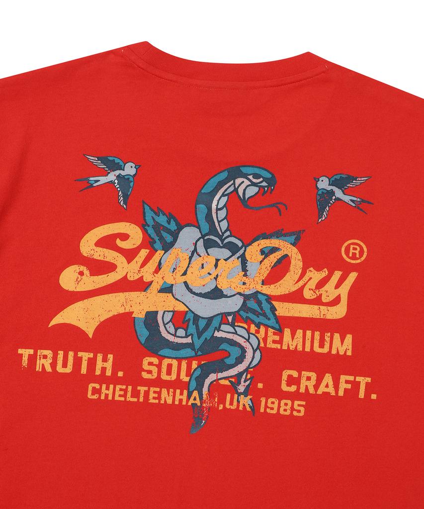 Syupeodeulai Snake Logo T-Shirt Red