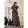 Designer Cotton Embroidery Nighty Indian Women Sleepwear Nightwear Gown Dress