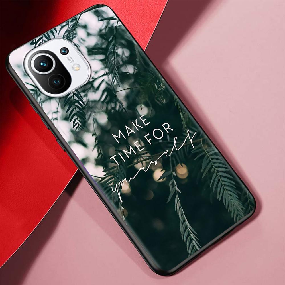 Inspirational Humor Quotes Case for Xiaomi Mi 11 Ultra 11T 10T 9T Pro Note 10 A2 9 8 Lite A3 CC9E 10S CC9 Black Soft Phone Cover