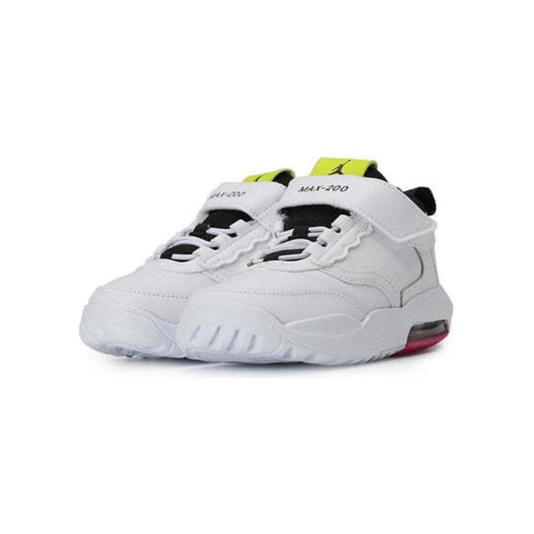 Jordan Max 200 Low top Toddler Shoes White Black Purple Infant And Toddler CU1061-102