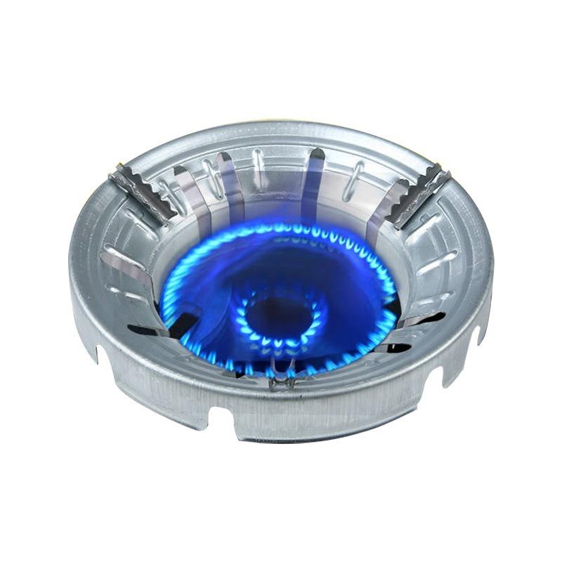 Cuisinière à gaz domestique Coupe-vent Économiseur d'énergie Couvercle Pare-vent Accessoires de cuisinière de cuisine Poly-feu Cuisinière à gaz Acier inoxydable