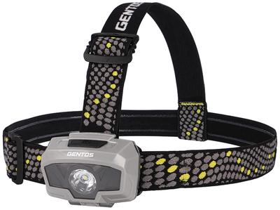 Lanternă frontală LED GENTOS 230 de lumini, 6 funcții, utilizează 3 baterii AAA, întrerupător combinat [Luminozitate lumeni/Ore practice/Rezistență la praf/Rezistență la stropire] CB-101D