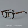 Japanese Handmade Eyeglasses Frame Men Zero Eyepieces Vintage Optical Frames Women Round Glasses Men Acetate Frame High Quality