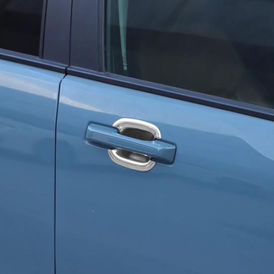 For Ford Maverick -2025 ABS Chrome Exterior Door Handle Bowl Cover Trim 4PCS