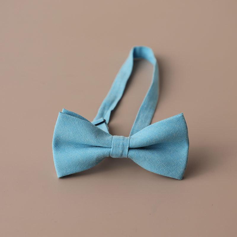 New Cotton Bow tie Kids Bow ties Boy Girls Bow knot Adult Solid Color Bow Ties Cravats Party Bowties For Children Gifts