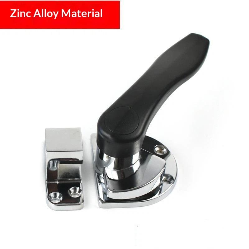 Black Zinc Alloy Seafood Steamer Cabinet Door Handle Anti-corrosion 1 PCS for Commercial Canteen Kitchen Steamer Replacement