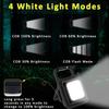 2/4Pcs Cob Keychain Work Light Keychain Flashlights 4 Light Modes,Keychain Light Emergency Light with Folding Bracket Bottle Opener for Camping