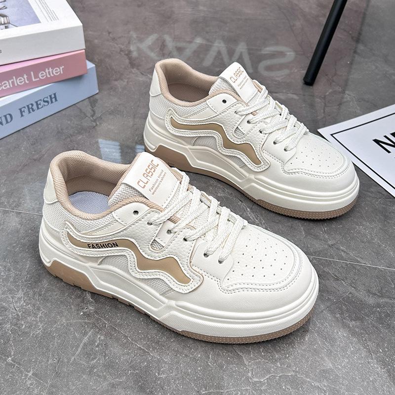 White Shoes for Women  New Spring Students Korean Style Versatile Casual Ins Trendy Platform Fashion Sneakers Kt2618