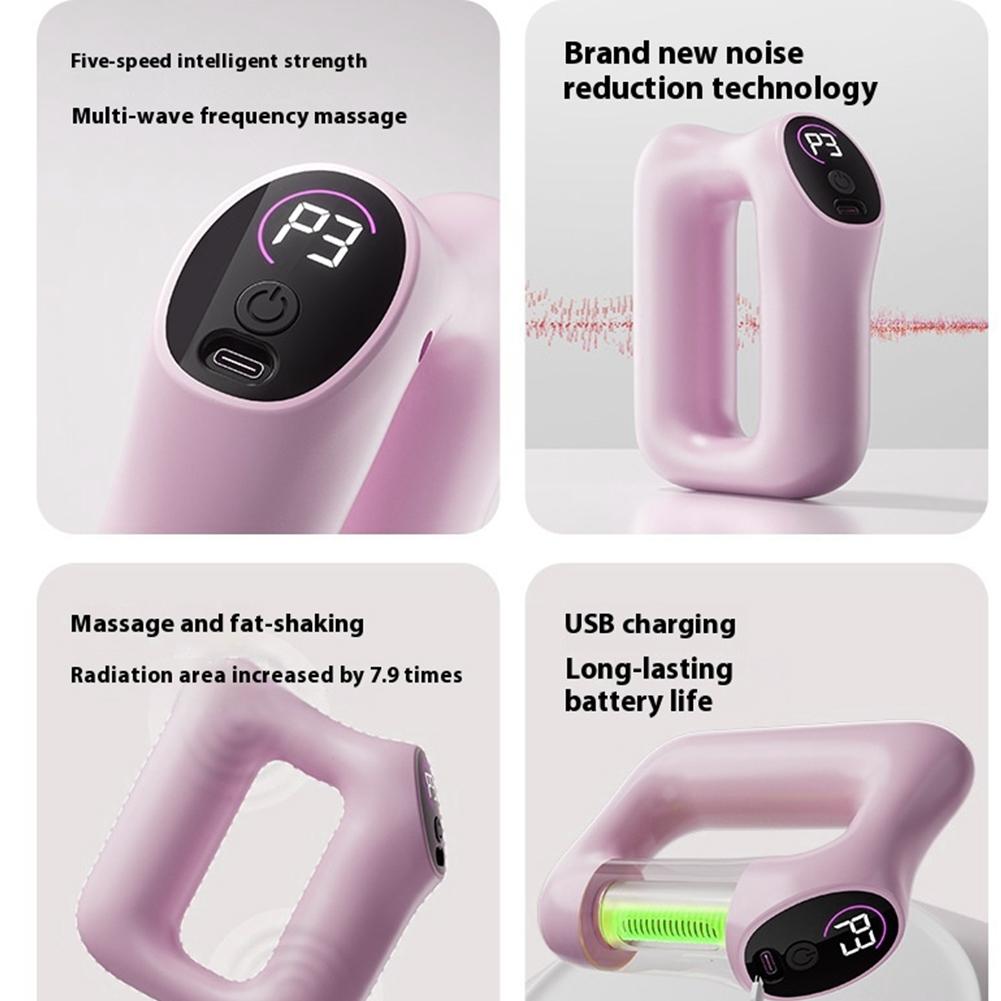 Full Body Fascia Ring Multifunctional Vibration Muscle Massager Rechargeable Electric Massager With Belt For Fat Burning&Shaping