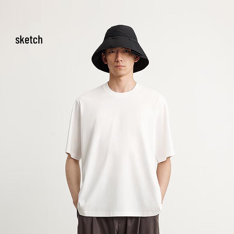 CROQUIS Men's 2025 Summer Round Neck Short Sleeve T-Shirt 9P4113790