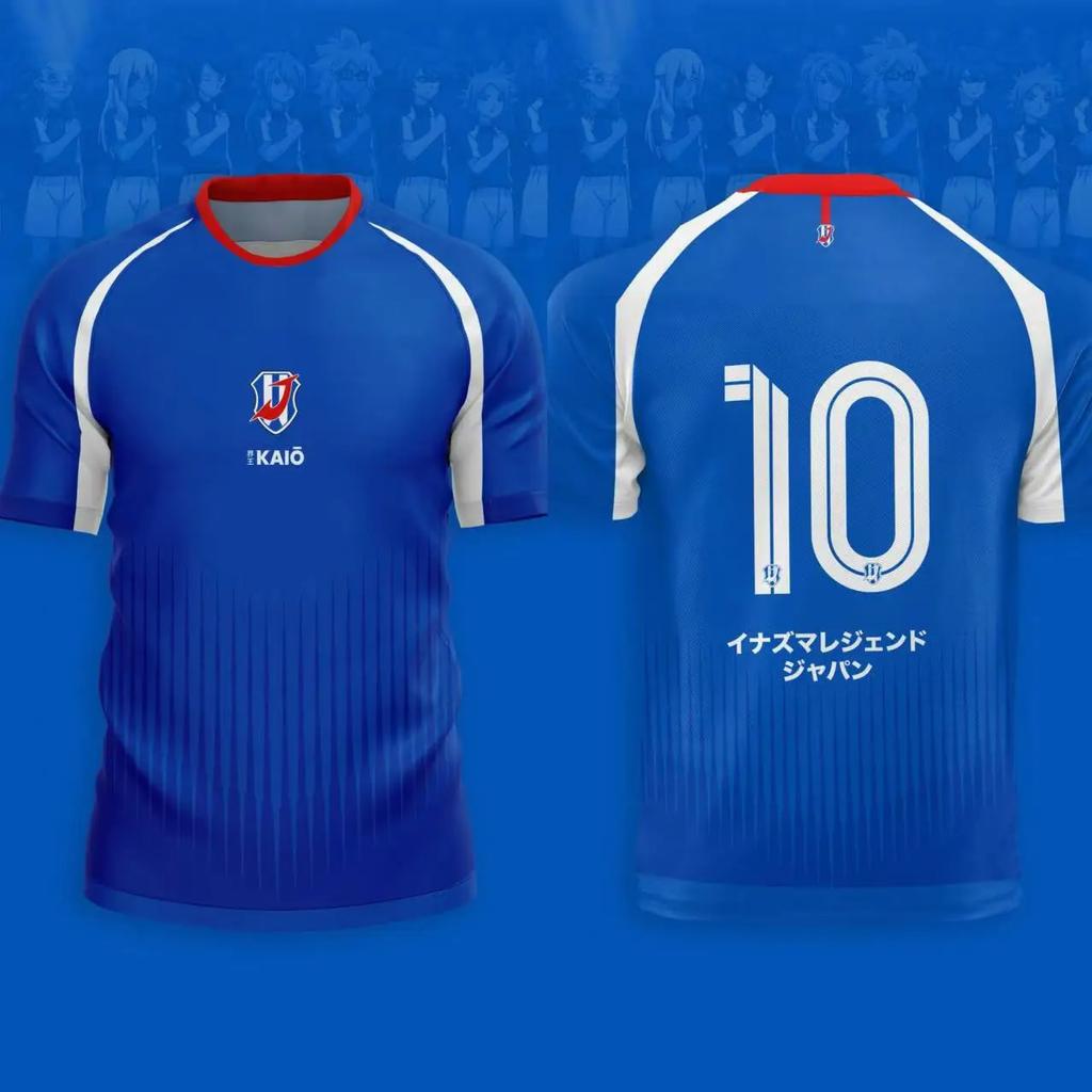 Maglia Kaio Inazuma Eleven Cosplay Anime Stampa 3D T-shirt da Uomo Uomo Donna Sportiva Maglietta da Calcio Harajuku Y2k Top Tee Abbigliamento Uomo