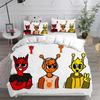 New jeu Sprunki 3D print Duvet Cover Pillowcase Bedding Set Boy Girl Bedroom Decoration Gift Children Single Double Size