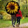 1pc Sunflower Petals Automatic Folding Umbrella, Heavy Duty 8 Rib Iron Frame,  Suitable for Travel, Daily Use, Birthday, Decor Gift  64
