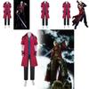 Set de Disfraz de Cosplay de Devil May Cry Dante con Chaqueta, Pantalones y Guantes para Juego de Rol de Anime