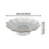 Plastic Fruit Bowl Elegant Table Serving Tray Organizer for Snacks Vegetables Sweets Parties Events