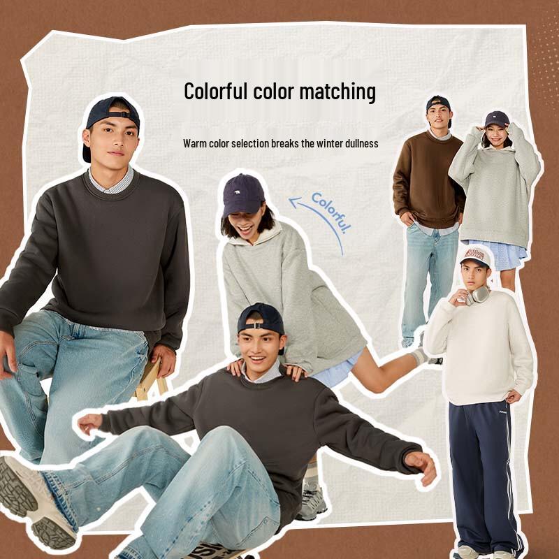 

Мужской свитшот Jeanswest с флисовой подкладкой, круглым вырезом и надписью 4XL