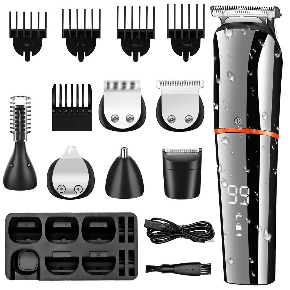 Surker Hair Clipper 6 In 1 Full Body Hair Trimmer Razor Shaver Nose Trimmer Beard Trimmer Kit